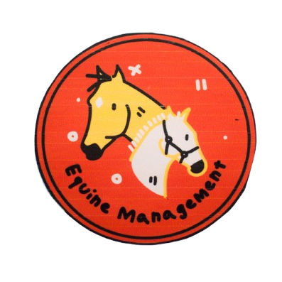 Equine management sticker