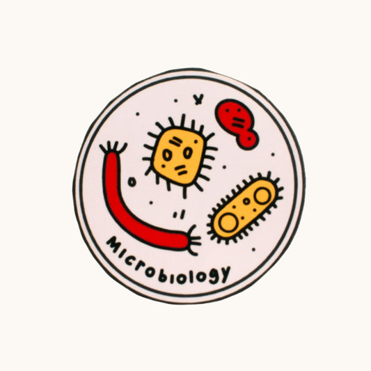 Microbiology sticker