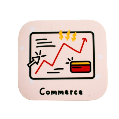 Commerce sticker